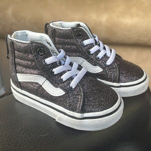 Vans Toddler SK8-Hi Glitter Stars Hi Top Sneakers 4c